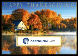 Happy Thanksgiving Oppenheim Law 