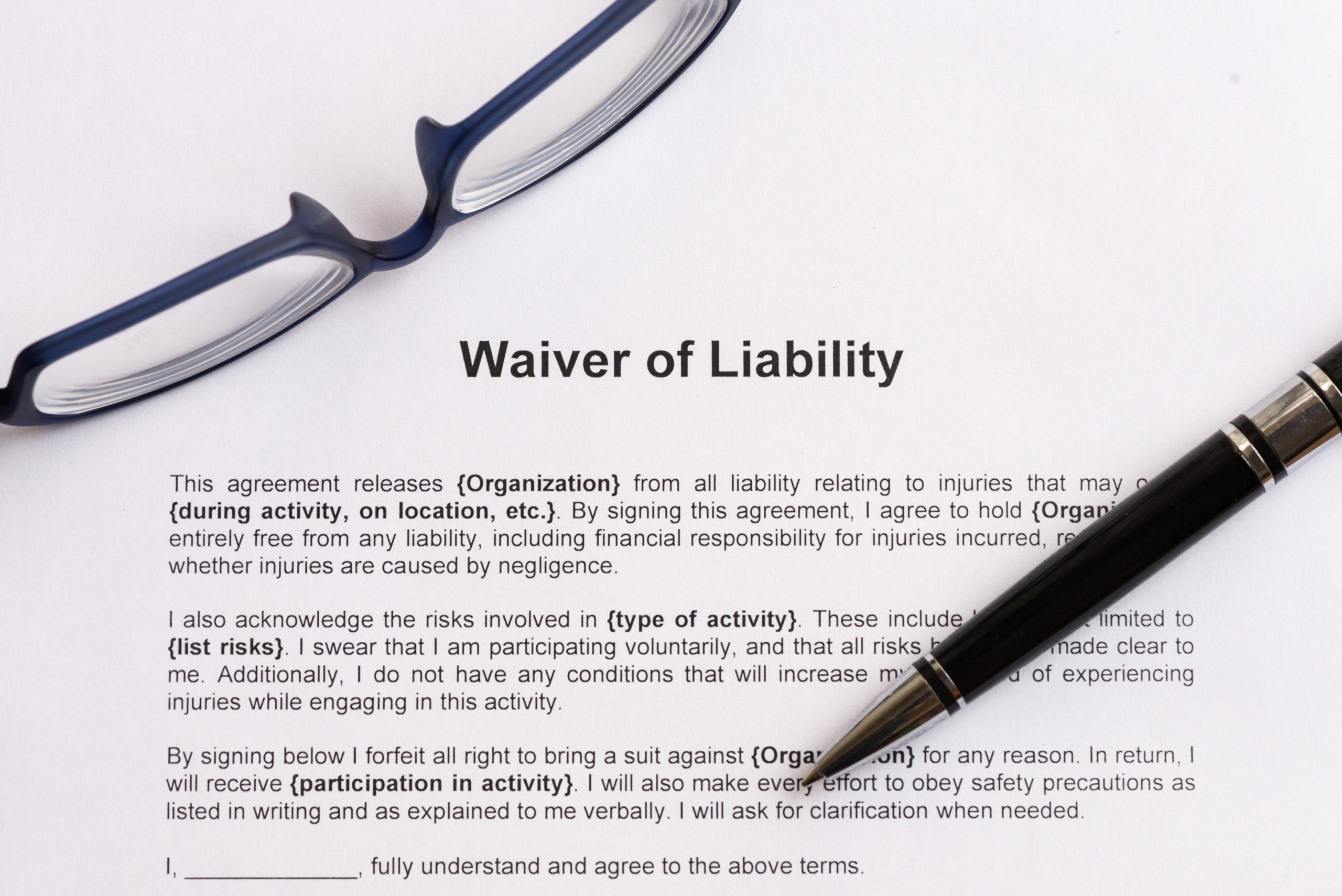 Business Liability Waiver